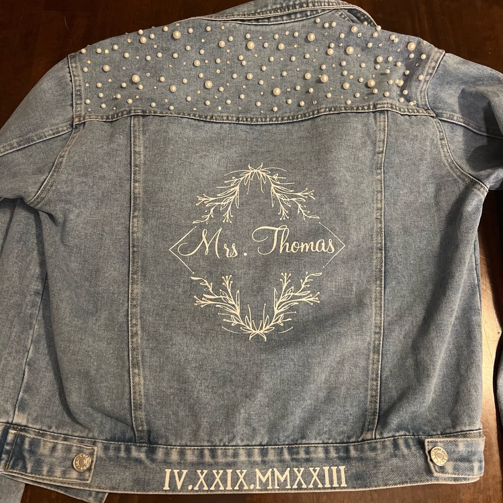 Personalized Bridal Denim Jacket